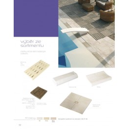 Dekorace - mřížka roštu 500 x 250 x tl. 40 mm – Hladký povrch Dekorace - mřížka roštu 500 x 250 x tl. 40 mm – Hladký povrch