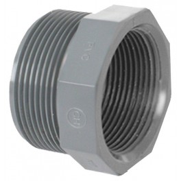 PVC tvarovka - Redukce krátká závitová 2“ ext. x 1 1/2“ int.
