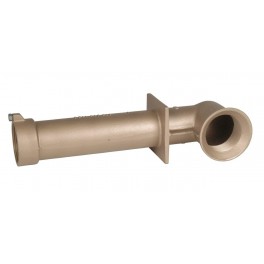 Průchod stěnou pro keramické bazény – 2“ x 2“, délka 300 mm, úhel 90°.