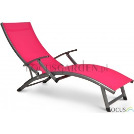 Zahradní lehátko Relax červené