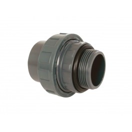 PVC tvarovka - Šroubení 50 x 1 1/2“ ext., s o-kroužkem
