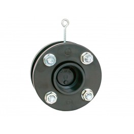 Zpětná klapka s přírubami a s manžetami 125 mm