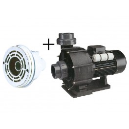 Pumpa 66 m3/h, 230 V, 2,2 kW+hlavice protiproudu(tryska 40 mm+sání)