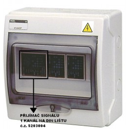 Přijímač signálů – jednokanálový (pro DIN lištu)