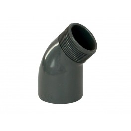 PVC tvarovka - Úhel 45° 50 x 1 1/2“ ext.