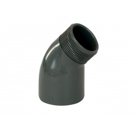 PVC tvarovka - Úhel 45° 63 x 2“ ext.
